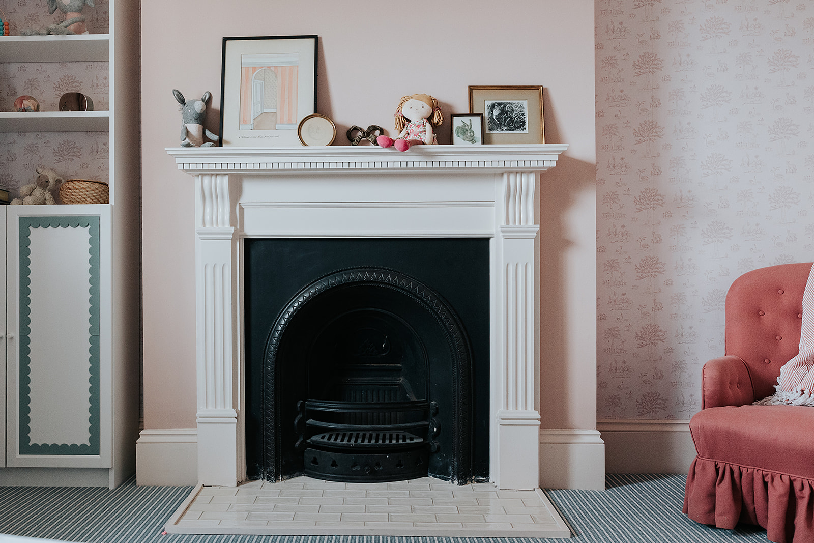 Rolls of wallpaper designed by Willow and Woods