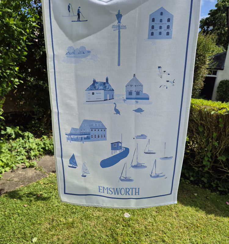 Emsworth cotton tea towel