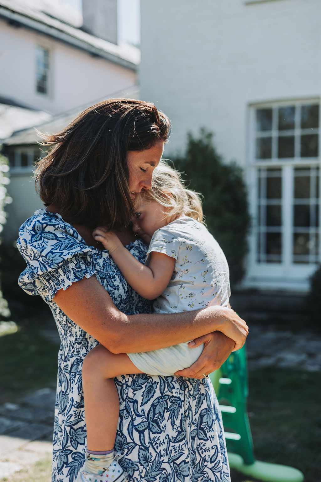 Katie, pattern designer, and mother, loves spending time with her children.